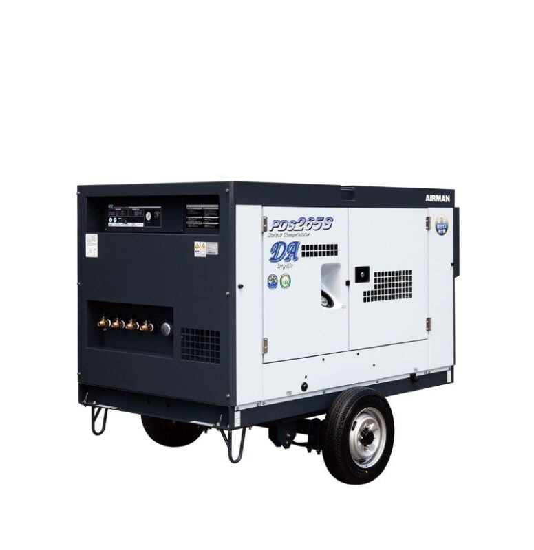 260 Cfm Air Compressor Airman PDS265SD 4C3 Dry Air Type Silver 260-cfm-air-compressor-airman-pds265sd-4c3-dry-air-type-silver